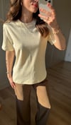 AÇIK SARI 4972 TAŞLI TİŞÖRT 