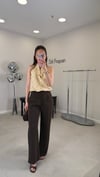 AÇIK SARI 8299 PUANTİYE BLUZ 