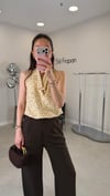AÇIK SARI 8299 PUANTİYE BLUZ 