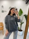 ANTRASİT 0134 YIKAMALI SWEATSHİRT