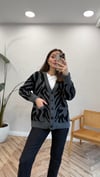 ANTRASİT 1119 ZEBRA DESEN HIRKA 