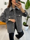 ANTRASİT 1137 PELUŞ CEKET