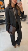 ANTRASİT 2600 YAKA DETAY BLAZER CEKET 