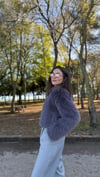 ANTRASİT 5078 KISA KÜRK CEKET 