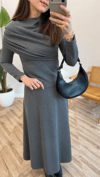 ANTRASİT 6147 YAKA DETAY ETEKİ TAKIM