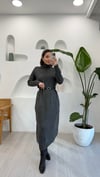 ANTRASİT 8036 TRİKO ELBİSE 