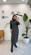 ANTRASİT 8036 TRİKO ELBİSE 