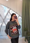 ANTRASİT NAKIŞ DETAY SWEAT 