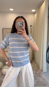 BEBE MAVİ 1056 ÇİZGİLİ TRİKO 