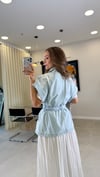 BEBE MAVİ 1077 NAKIŞLI DENİM YELEK 