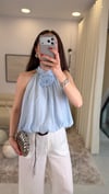 BEBE MAVİ 1927 GÜL TOKALI BLUZ 