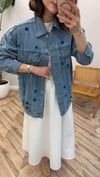 BEBE MAVİ  5475 PULLU DENİM GÖMLEK 