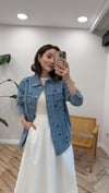 BEBE MAVİ  5475 PULLU DENİM GÖMLEK 