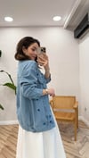BEBE MAVİ  5475 PULLU DENİM GÖMLEK 