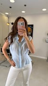 BEBE MAVİ 8666 BÜZGÜLÜ GÖMLEK 