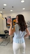 BEBE MAVİ 8666 BÜZGÜLÜ GÖMLEK 