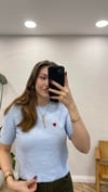 BEBEK MAVİ 4913 KALP DETAY KAZAK 