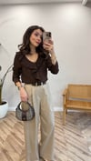 BEJ 0819 KEMERLİ PANTOLON
