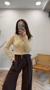 BEJ 0836 KAYIK YAKA SİMLİ KAZAK 