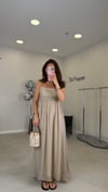 BEJ 1025 PİLELLİ ASKILI ELBİSE 