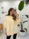 BEJ 2687 TAŞ DETAY SWEATSHİRT