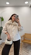 BEJ 5251 KÜRK YAKA PELUŞ CEKET 