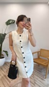 BEJ 6452 MİNİ KETEN ELBİSE 