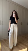 BEJ 6837 KEMERLİ PALAZZO PANTOLON 