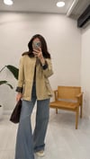 BEJ 7095 KADİFE YAKA TRENÇ 