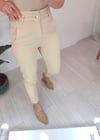 BEJ BELİ LASTİKLİ PANTOLON