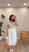 BEJ-BEYAZ 6305 ELBİSE 