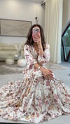BEJ-KAHVE 2717 DESENLİ ELBİSE 