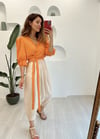 BEJ KEMERLİ ŞALVAR PANTOLON