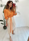 BEJ KEMERLİ ŞALVAR PANTOLON