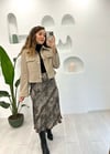 BEJ LEOPAR DESEN SATEN ETEK 