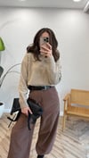 BEJ-MELANJ 0640 BİSİKLET YAKA KAZAK