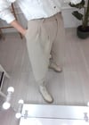 BEJ PAÇA DÜĞMELİ PANTOLON