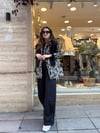 BEJ-SİYAH 0166 LEOPAR KAŞE CEKET