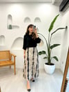 BEJ-SİYAH 4631 PLİSOLEY ETEK 