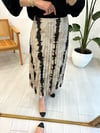 BEJ-SİYAH 4631 PLİSOLEY ETEK 
