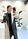 BEJ-SİYAH 5122 TRENÇKOT 