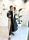BEJ-SİYAH 5122 TRENÇKOT 
