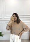 BEJ TAŞLI SWEAT