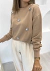 BEJ TAŞLI SWEAT