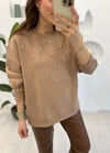 BEJ TAŞLI SWEAT
