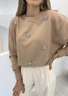 BEJ TAŞLI SWEAT
