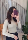 BEJ UZUN KOL FİTİLLİ KAZAK