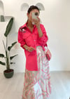 BEJ/PEMBE DESENLİ STREET ETEK