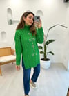 BENETTON 4222 TAŞ İŞLEMELİ KAZAK