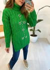 BENETTON 4222 TAŞ İŞLEMELİ KAZAK